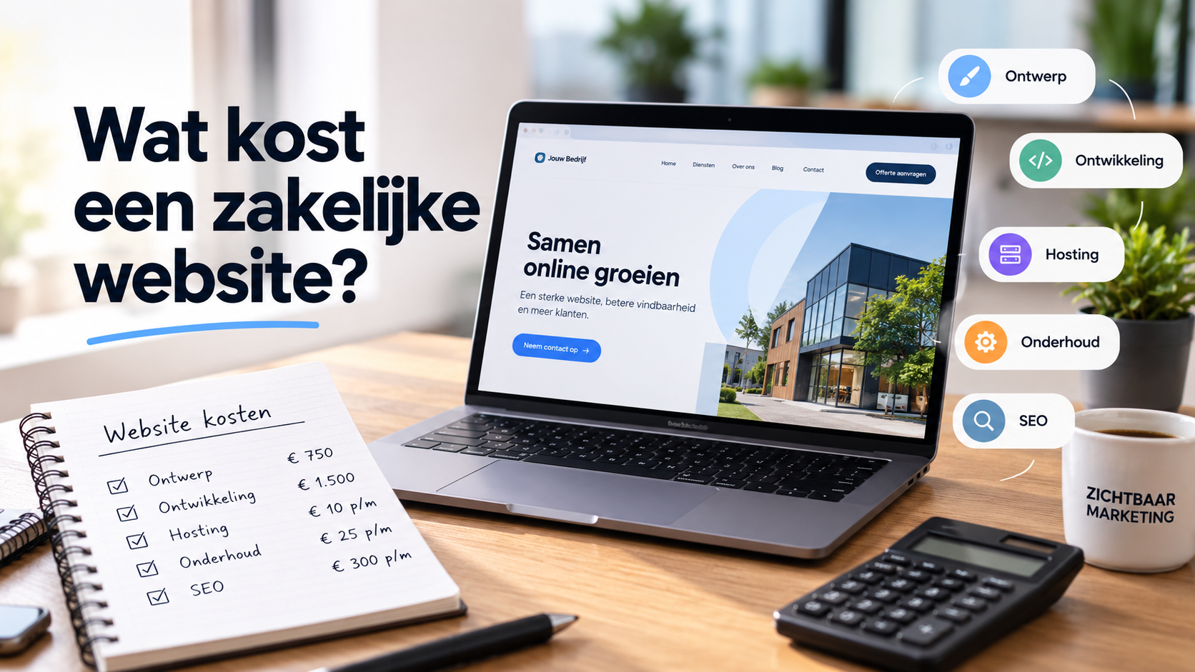 Zakelijke website laten maken, blog, zichtbaar marketing, Groningen, marketing, Website, design